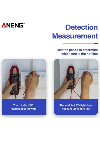 Kırmızı ST204 Amperometrik Pens Metre Voltmetre Pense Ampermetre Ncv Direnç Ölçme Pensesi Otomatik Aralığı Dijital Multimetre (Yurt Dışından) fiyatları