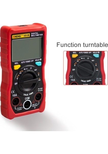 Gösterildiği Gibi V01B Taşınabilir Dijital Multimetre Akıllı LCD Ekran Multimetre Test Cihazı Ncv Fonksiyonu Arka Işık (Yurt Dışından)