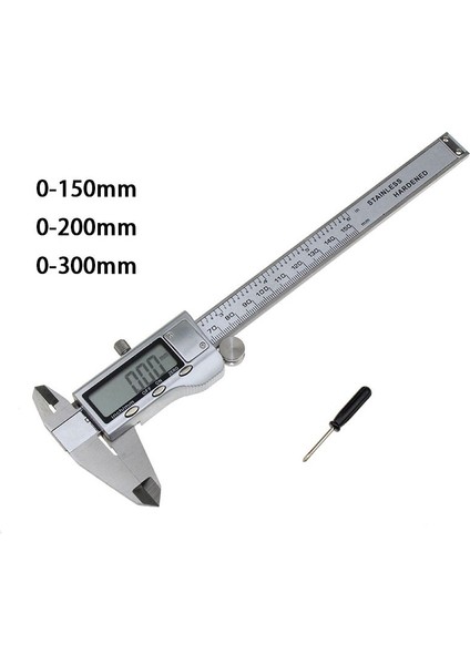 Kumpaslar (0-150MM) Ölçme Aracı Paslanmaz Çelik Dijital Kumpas 150MM 200MM 300MM Ölçme Araçları Ölçüm Cihazı Sürmeli Kumpaslar (Yurt Dışından)