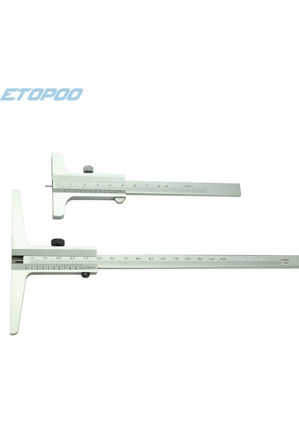 0-200MM Derinlik Sürmeli Kumpas 0.05MM 80MM 150MM 200MM 250MM Çelik Metrik Ölçer Mikrometre 6 Inç 8 Inç 12 Inç Derinlik Ölçme Araçları (Yurt Dışından)