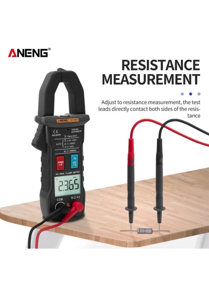 Kırmızı Aneng ST203 Dijital Pens Metre Multimetre 4000 Sayım True Rms Mini Amp Dc/ac Pens Metre Voltmetre 400V Otomatik Aralığı (Yurt Dışından)