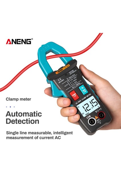 Kırmızı Aneng ST203 Dijital Pens Metre Multimetre 4000 Sayım True Rms Mini Amp Dc/ac Pens Metre Voltmetre 400V Otomatik Aralığı (Yurt Dışından)