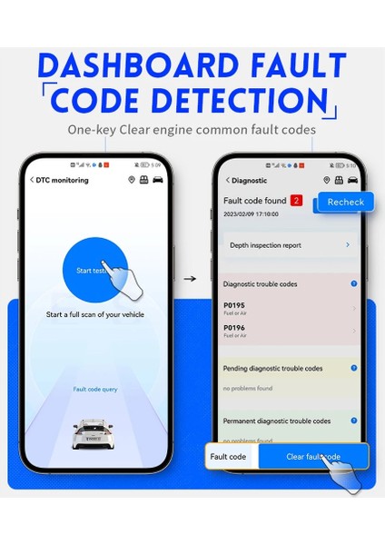 Fnırsı FD10 Araba Obd2 Tarayıcı Kod Okuyucu Temizle Hata Obd Teşhis Aracı Ios Android Bluetoothv5.1 Kontrol Motoru Işık Araba Tamir (Yurt Dışından)