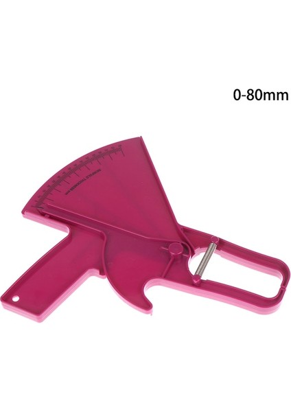 Pp 0-80 mm Plastik Vücut Yağ Ölçü Test Cihazı Analizörü Sebum Kaliper Kelepçe Şekilli Cetvel Skinfold Test Cihazı Ölçüm Bandı (Yurt Dışından)
