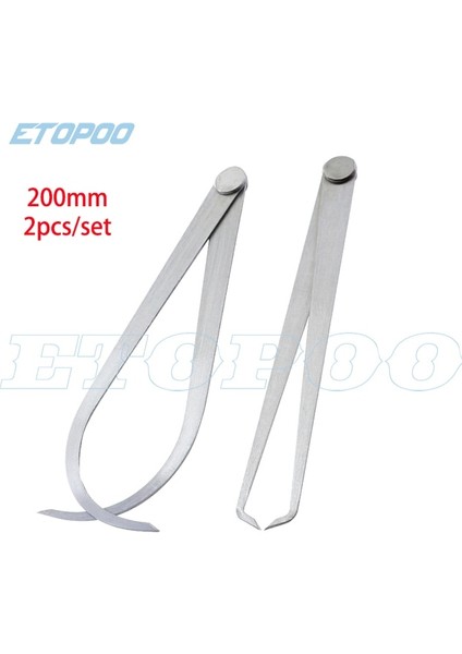 200MM 2 Adet Kaliperler 150-450MM Metal Kumpas Firma Ortak Iç ve Dış Kaliper Paslanmaz Çelik Makinist Oyma Ölçüm Aracı (Yurt Dışından)