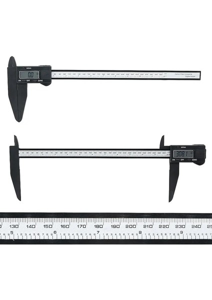 0-300MM Dijital Sürmeli Kumpas 0-300/200MM Geniş Ölçü Aralığı Plastik Kumpas Uzun Ölçüm Çenesi Dış Iç Çap Adım Ölçümü (Yurt Dışından) fiyatları