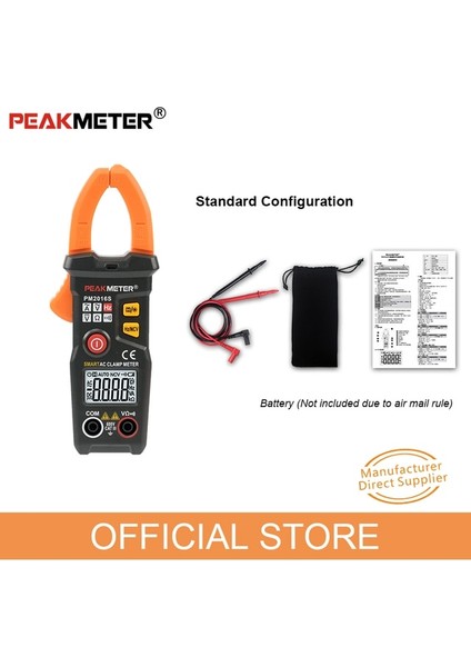 PM2016S Dijital Pens Metre Ac Akım Pensesi Ampermetre Direnç Frekans Test Cihazı Veri Tutma ile Amperimetrik Akıllı Multimetre Peakmeter (Yurt Dışından)