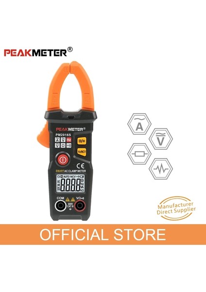 PM2016S Dijital Pens Metre Ac Akım Pensesi Ampermetre Direnç Frekans Test Cihazı Veri Tutma ile Amperimetrik Akıllı Multimetre Peakmeter (Yurt Dışından) fiyatları