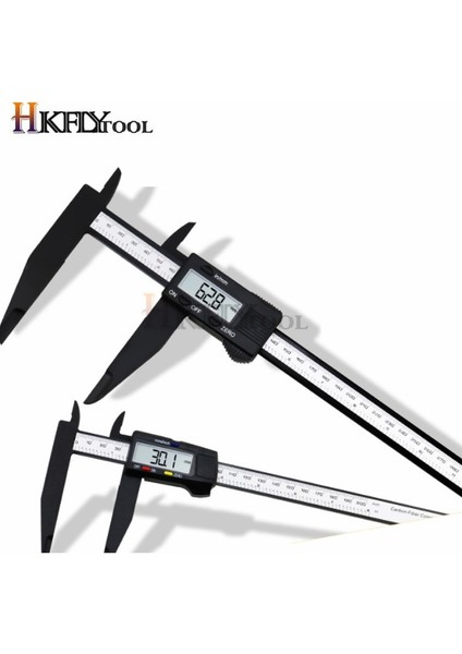 0-150MM Şerit 300MM 200 Elektronik Dijital Kumpas LCD Plastik Sürmeli Kumpas Uzun Çene Mikrometre Iç Dış Çap Ölçer Ölçme Aletleri (Yurt Dışından) fiyatları