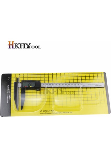 0-150MM Şerit 300MM 200 Elektronik Dijital Kumpas LCD Plastik Sürmeli Kumpas Uzun Çene Mikrometre Iç Dış Çap Ölçer Ölçme Aletleri (Yurt Dışından) fırsatları