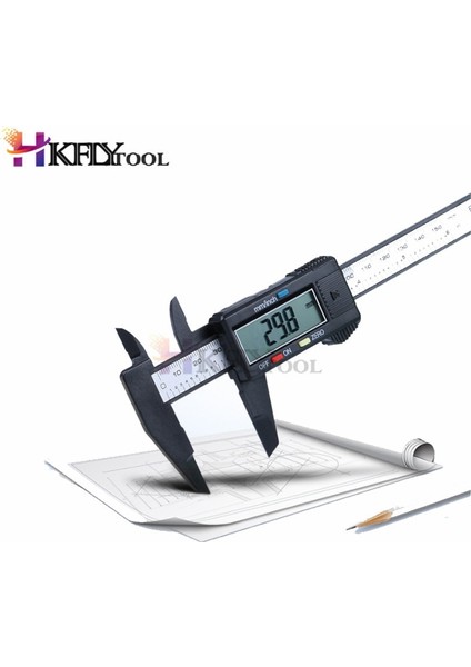 0-150MM Şerit 300MM 200 Elektronik Dijital Kumpas LCD Plastik Sürmeli Kumpas Uzun Çene Mikrometre Iç Dış Çap Ölçer Ölçme Aletleri (Yurt Dışından) indirimleri