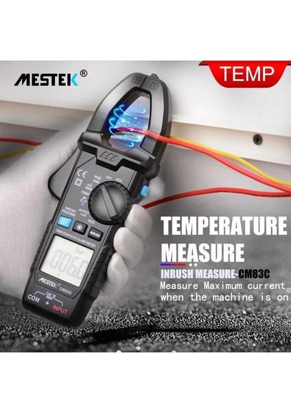 CM83B Mestek Dijital Pens Metre 600A Dc Akım Ac/dc Gerilim Ohm True Rms Otomatik Aralığı Vfd Kapasite Ncv Test Cihazı Ampermetre Multimetre (Yurt Dışından) modelleri