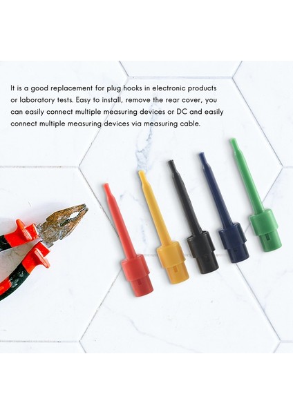 Kırmızı Nokta Ürünler 30 Adet Ölçüm Kelepçeleri, Test Ipuçları, Multimetre Tel Kurşun Test Klipsi, Elektronik Mini Test Probu Seti, Pcb Test Cihazı Kapmak (Yurt Dışından)