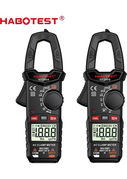 HT200A Habotest HT200 Dijital Pens Metre Ac Akım Multimetre Ampermetre Gerilim Test Cihazı 2000 Sayım Araba Amp Hz Kapasite Ncv Ohm Aracı (Yurt Dışından) fiyatları