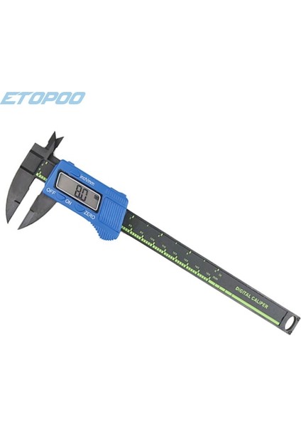 Karbon Fiber Yeni Yeşil Renkli Dijital Kumpas 0-150MM 6 Inç Elektronik Sürmeli Kumpas Paslanmaz Çelik Dijital Schieber Kumpas Ölçer (Yurt Dışından)