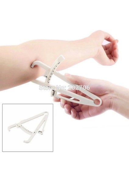 Bej Kişisel Vücut Yağ Test Cihazları Skinfold Kaliper Vücut Yağ Kaliper Analizörü Ölçü Tabloları Spor Sağlık Tutmak Ince 5 Adet/grup (Yurt Dışından) modelleri