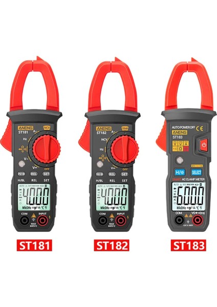 ST183 ST181 ST182 ST183 4000/6000 Sayım Dijital Pens Metre Ac Akım Multimetre Ampermetre Gerilim Test Cihazı Amp Hz Kapasite Aracı (Yurt Dışından)