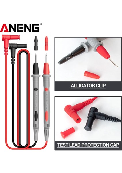 ST180 Kırmızı Aneng ST180 4000 Sayım Dijital Pens Metre Ac Akım Multimetre Ampermetre Gerilim Test Cihazı Araba Amp Hz Kapasite Ncv Ohm Aracı (Yurt Dışından) modelleri