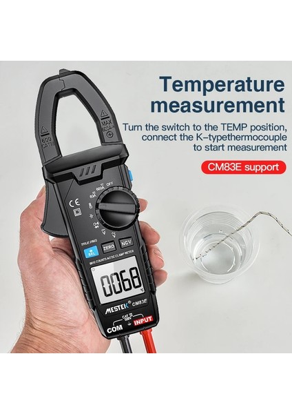 CM83B Mestek Ac Dc Dijital Pens Metre 600A Akım Multimetre Pinza Amperimetrica True Rms Yüksek Hassasiyetli Akım Kelepçesi Amperimetro (Yurt Dışından) modelleri