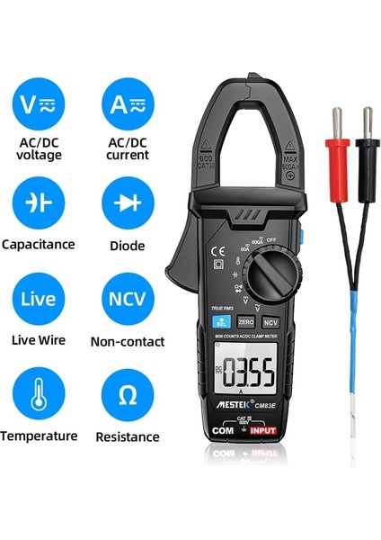 CM83B Mestek Ac Dc Dijital Pens Metre 600A Akım Multimetre Pinza Amperimetrica True Rms Yüksek Hassasiyetli Akım Kelepçesi Amperimetro (Yurt Dışından) indirimleri