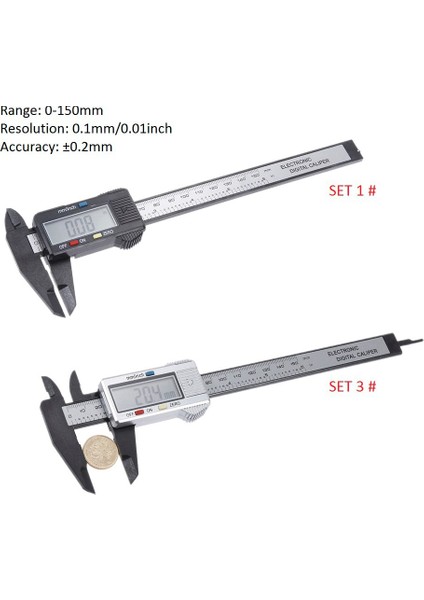 0-100MM Elektronik Sürmeli Kumpas Dijital LCD Ekran, Ağaç Işleme/marangozluk Aletleri, 0-100MM, 0-150MM Isteğe Bağlı Iki Versiyon (Yurt Dışından) fırsatları