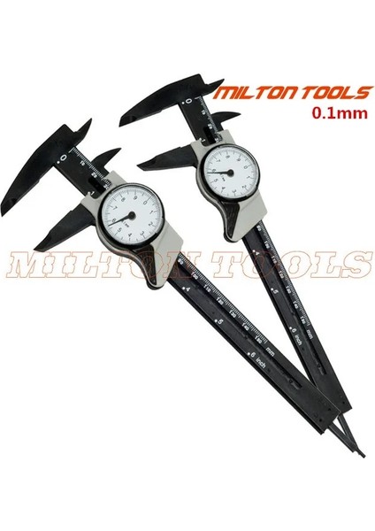 0.1mm Gri 0-150MM Saf Plastik Sürmeli Kumpas Kadranlı Plastik Kumpas Ölçer Sürmeli Kumpaslar 150MM 6 Inç Kadranlı Kumpas (Yurt Dışından)