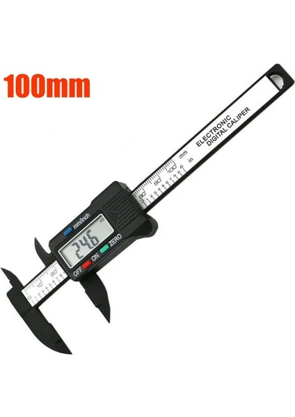 100MM Siyah 1 Dijital Kumpas 6 Inç Elektronik Sürmeli Kumpas 100MM Kaliper Mikrometre Dijital Cetvel Ölçme Aracı 150MM 0.1mm (Yurt Dışından)