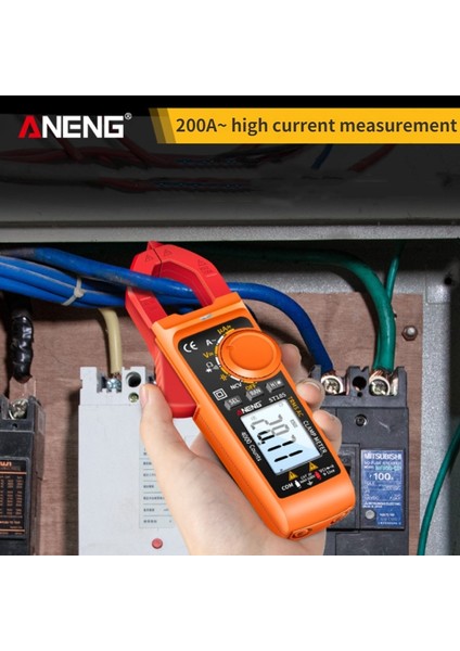 ST185 Kırmızı Aneng ST185 Dijital Pens Metre Multimetre 4000 Sayım True Rms 200A Ampermetre Gerilim Test Cihazı Hz Kapasite Ncv Ohm Diyot Testi (Yurt Dışından)
