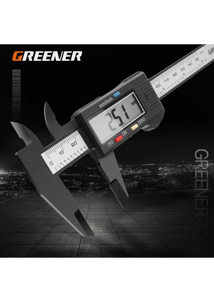 0-150MM Yeşil Dijital Sürmeli Kumpas LCD Elektronik Altimetre Mikrometre Ölçme Aracı Plastik Cetvel 0-150MM 6-Inç (Yurt Dışından) modelleri
