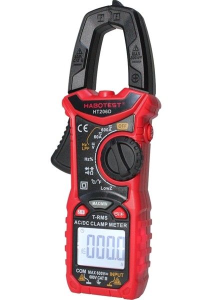 HT206A Habotest HT206A/HT206B/HT206D Dijital Pens Ampermetre;true Rms Tam Kapsamlı Koruma Akıllı Dijital Ekranlı Multimetre (Yurt Dışından)
