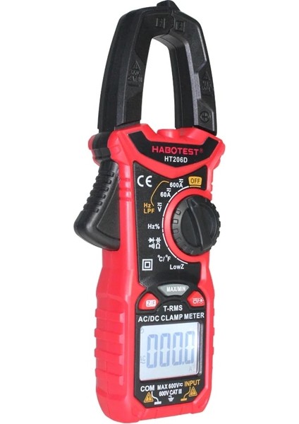 HT206A Habotest HT206A/HT206B/HT206D Dijital Pens Ampermetre;true Rms Tam Kapsamlı Koruma Akıllı Dijital Ekranlı Multimetre (Yurt Dışından)
