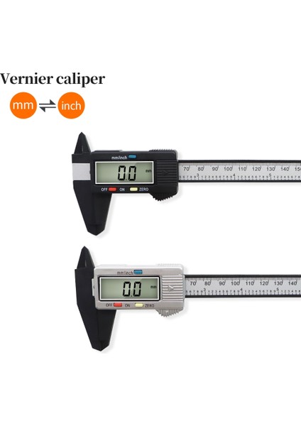 Beyaz Kutu ile Elektronik Sürmeli Kumpas 6 Inç Dijital Kumpas Ölçer Mikrometre Ölçme Aracı Dijital Cetvel Ölçer Enstrüman 150MM 0.1mm (Yurt Dışından)