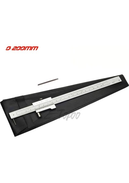 200MM Kumpas 0-200MM Karbür Scriber Iğne Paralel Işaretleme Ölçme Cetvel Ölçüm Aleti Aracı Markalama Sürmeli Kumpas (Yurt Dışından)