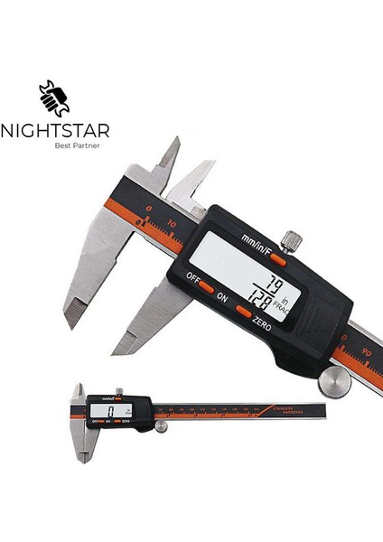 Kutusu Yok Nauwkeuriger Paslanmaz Çelik Dijital Kumpas 6 "150MM Messschieber Paquimetro Ölçüm Cihazı Sürmeli Kumpaslar (Yurt Dışından)