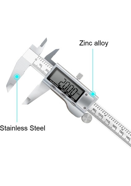 Çelik Kutu Yok Dijital Sürmeli Kumpas 150MM 6 Inç LCD Ekran Paslanmaz Çelik/karbon Fiber Plastik 0.1mm Kumpaslar Micrometro Paquimetro (Yurt Dışından)