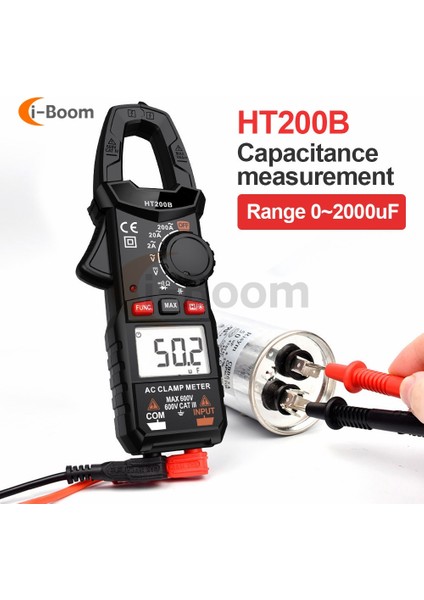 HT200A HT200 Dijital Pens Metre Ac Akım Multimetre Ampermetre Gerilim Test Cihazı 2000 Sayım Araba Amp Hz Kapasite Ölçer Ncv Ohm Aracı (Yurt Dışından) modelleri