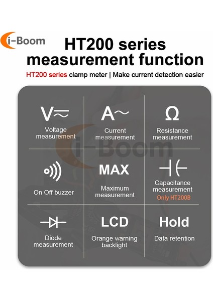 HT200A HT200 Dijital Pens Metre Ac Akım Multimetre Ampermetre Gerilim Test Cihazı 2000 Sayım Araba Amp Hz Kapasite Ölçer Ncv Ohm Aracı (Yurt Dışından) fırsatları
