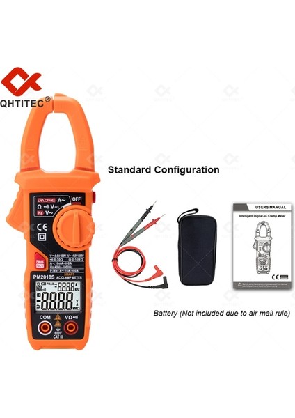 PM2018S Akım Pens Metre PM2018S Akıllı Dijital Multimetre Pense 3 In 1 Ac/dc Voltmetre Ncv Frekans Test Cihazı Elektrikçi Araçları (Yurt Dışından)