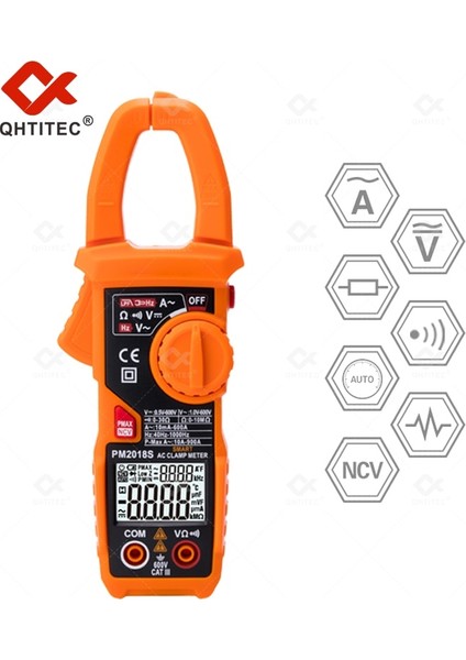 PM2018S Akım Pens Metre PM2018S Akıllı Dijital Multimetre Pense 3 In 1 Ac/dc Voltmetre Ncv Frekans Test Cihazı Elektrikçi Araçları (Yurt Dışından) fırsatları