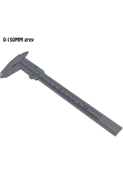 0-150 mm Gri 0-150MM Kumpas Tedbir Çift Ölçekli Sürgülü Ölçer Kaş Cetvel Dövme Kalıcı Sürmeli Kumpas Cetvel Aracı Ölçüm Cetveli (Yurt Dışından)