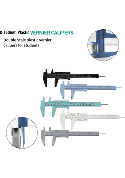 0-150 mm Gri 0-150MM Kumpas Tedbir Çift Ölçekli Sürgülü Ölçer Kaş Cetvel Dövme Kalıcı Sürmeli Kumpas Cetvel Aracı Ölçüm Cetveli (Yurt Dışından) fiyatları