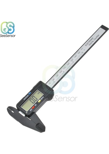 150MM Siyah Dijital Sürmeli Kumpaslar Tedbir 100MM 150MM 6 Inç LCD Elektronik Karbon Fiber Ölçer Yükseklik Ölçme Aletleri Mikrometre (Yurt Dışından) modelleri