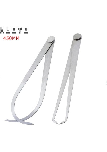 500MM 2 Adet Kaliperler 150-450MM Metal Kumpas Firma Ortak Iç ve Dış Kaliper Paslanmaz Çelik Makinist Oyma Ölçüm Aracı (Yurt Dışından)