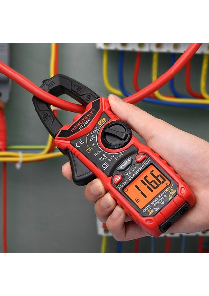 HT206A Ac Metre Profesyonel Kelepçe Multimetre Trms Diyot Lpf Kelepçe Metre Multimetro 600A Pense Ampermetre Pinza Amperimetrica Gerilim Test Cihazı Aracı (Yurt Dışından)