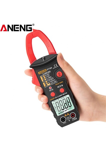 Sarı Aneng ST184 Dijital Kelepçe Multimetre Metre Profesyonel True Rms 6000 Ac/dc Gerilim Akım Test Cihazı Hz Ohm Kapasite Sayımları (Yurt Dışından)