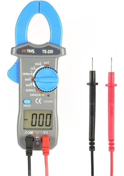 Yenı TS200 Dijital Pens Metre Gerilim Akım Direnç Testi Pens Metre Ac/dc Test Cihazı 600A 600 V Voltmetre Multimetre (Yurt Dışından)