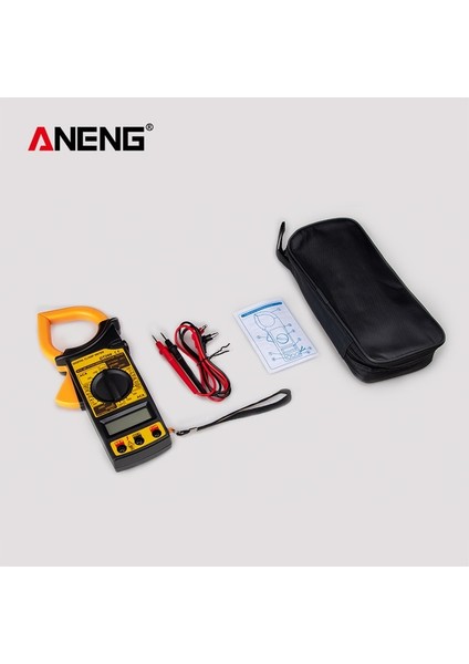 DT266 Sarı Aneng DT266 LCD 1999 Sayısı Dijital True Rms Profesyonel Pens Metre Acdc Akım Gerilim Test Cihazı Veri Gösterisi Otomatik Multimetre Kelepçe (Yurt Dışından)