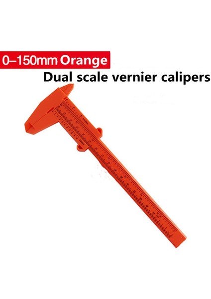 H 0-150MM Dıy Aracı Ağaç Işleme Metal Işleme Sıhhi Tesisat Modeli Yapımı Plastik Sürmeli Kumpas Açıklık Derinlik Çapı Ölçü Aracı (Yurt Dışından)