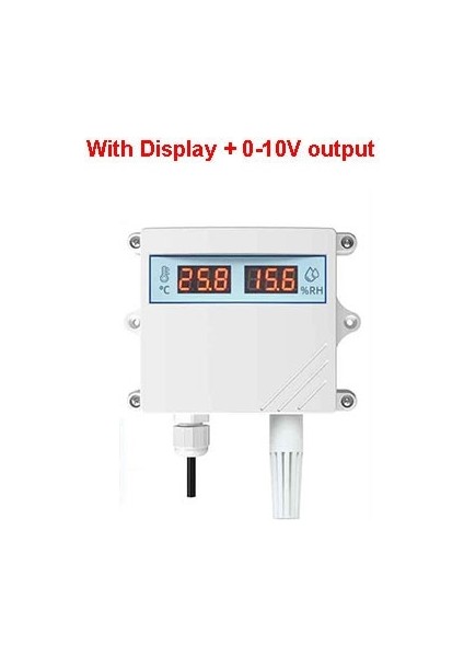 0-10V Ekranlı Modbus 0-5V 0-10V 4 20MA RS485 Yüksek Sıcaklık Nem Co2 Sensör Verici IP68 Koruma Seviyesi Düşük Sıcaklık Dayanımı (Yurt Dışından)