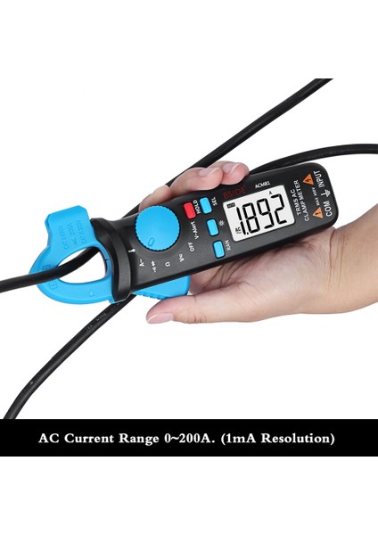 ACM81-BLACK Bsıde ACM81 Dijital Pens Metre Otomatik Rang Trms 1ma Doğruluk 200A Akım Dc Ac Multimetre Vol Ohm Diyot Sıcaklığı Ncv Test Cihazı (Yurt Dışından) fırsatları